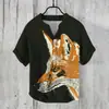 Camisa POLO de Lino para Hombre Más Vendida en el Sudeste Asiático Camisa Hawaiana de Punto Medio de 3 Botones Estilo Japonés Estilo Harajuku Estilo Holgado