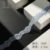 Encaje Ondulado de Diente de Perro Hecho a Mano DIY Accesorios para Ropa Decoración de Cortinas de Boda Suave y Amigable con la Piel Accesorios para el Cabello de Doble Cara