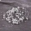 Cuentas de Posicionamiento de Gipsófila Hechas a Mano DIY Cadena de Perlas Enlazadas de Imitación Tiras de Papel de Rafia Accesorios Decorativos Perlas de Línea de Pesca