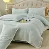 Nuevo Juego de Cuatro Piezas de Terciopelo de Leche 2026, Estilo Sábana de Franela, Engrosado de Invierno y Forrado de Felpa, Ropa de Cama de Peluche para Estudiantes y Uso Doméstico