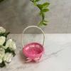 Mini Arreglo Floral Tejido Cesta de Flores Pequeña Portátil Venta al por Mayor Pequeña Decoración para el Hogar Ratán Estilo Pastoral Cesta de Almacenamiento Cesta Cesta de Flores