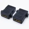 Conector HDMI hembra a hembra con orejas de montaje, adaptador de panel para enchufe de pared, conector HDMI pasante con orificio para tornillo estándar