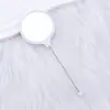 Nuevo Espejo de Mano Portátil Mini de Alta Definición para Bricolaje Espejo de Mano Espejo Pequeño con Cuentas Mango Lindo de Mano Listo para Entrega
