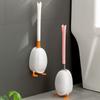 [Auténtico Patentado] Cepillo de Baño Pato Buceador Cepillo de Silicona Sin Perforaciones Limpieza de Inodoro de Baño Cepillo de Inodoro Montado en la Pared