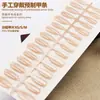 Yiwu Unhas Portáteis Processamento Personalizado Unhas Feitas à Mão Cor Spray Olho de Gato Base Tira Peças de Unha Pré-Fabricadas Tamanho 30 Peças Fabricante