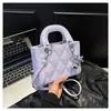 Bolsa de Luxo Nicho Francesa 2025 Nova Popular de Alta Qualidade Ombro Único Transversal Elegante Bolsa de Mão Bolsa para o Dia a Dia Bolsa Princesa Diana