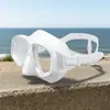 Máscara de snorkel de silicona líquida de vidrio templado para adultos, máscara de buceo con lente recubierta para miopía, película antivaho