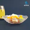 Suministro directo de fábrica creativo Xinyuan cristal sin plomo vidrio transparente irregular Phnom Penh disco ondulado vajilla