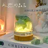 Pote Difusor de Aroma para Casa Recipiente de Pedra de Cristal Pote Pequeno Ornamento de Luz Noturna Caixa de Armazenamento de Fragrância à Prova de Poeira Copo para Óleo Essencial