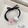 Corea del Sur Nuevo Estilo Alta Calidad Elegante Amor Brillo Flor Cuerda para el Cabello Simple Versátil Payon Cuerda para la Cabeza Tendón de Goma Accesorios para el Cabello