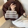 Bolso Pequeño Casual para Mujer 2024 Nuevo Artístico Estilo Occidental para Niña Dulce Fresco de Mano Cruzado Concha Trendy