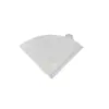 Filtro de Papel para Café Preparado à Mão Cônico em Formato V em Formato de Leque Ondulado Papel para Café Redondo Filtro de Papel Italiano em Estoque
