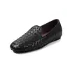 Sapatilhas Confortáveis de Moda 3cm com Solado Macio 2026 Verão Novo Bico Quadrado Slip-On de Couro para Mulheres