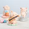 Cerdito perezoso, vida creativa, hogar, escritorio, niños, pastel de cumpleaños, artesanías de resina, regalo, decoración, adornos de resina