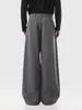 Pantalones de vestir para hombre de corte limpio y caída cruzada, para primavera y otoño, estilo retro americano, modernos, holgados, de pierna ancha, casuales