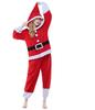 Exportado para a Europa e os Estados Unidos Pijama do Papai Noel desenho animado fantasias peça única para homens e mulheres outono e inverno fleece macacão de Halloween