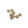 Cuentas de latón chapado en oro, cuentas de ajuste de silicona dorada, cuentas de posicionamiento, pulsera DIY, collar, cuentas pequeñas ajustables de oro.