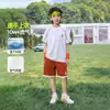 Camiseta Esportiva Masculina de Malha Secagem Rápida 2026 Verão Nova Design de Panda para Crianças Maiores Estilo Coreano Respirável Solta Tendência Camiseta