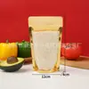 Bolsas tipo doy-pack aluminizadas con cierre transparente, bolsas autosellables para nueces, frutas secas, té de flores, snacks y empaque de alimentos, en stock