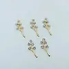 Nuevo material de aleación flor de pedrería perla rama joyería DIY accesorios para el cabello de novia accesorios de corona para el cabello ventas directas de fábrica