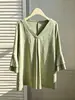 Exportación de Fábrica Fuente Talla Grande Ropa de Mujer Transfronteriza Holgada y Elegante Tallas Grandes Tops Venta de Liquidación Colección