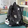 Mochila escolar estilo coreano para meninas do ensino fundamental, mochila moderna e estilosa para alunos do ensino fundamental, mochila leve de grande capacidade para meninas jovens