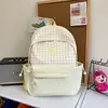 Mochila Escolar Estilo Japonês Estilo Ins Fofa e Versátil para Alunos do Ensino Fundamental II e Médio, Mochila de Viagem de Grande Capacidade para Mulheres