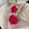 Hortensia de pagoda de dos cabezas, flor artificial para boda, hortensia de una sola rama, salón de bodas, camino principal, decoración de hotel para bodas, arreglo floral, flor falsa