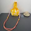Bolso Cruzado, Versátil Nuevo Patrón de Dibujos Animados de Nicho, Lindo Bolso para el Almuerzo, Bolso Cubo Portátil con Cordón, Bolso de Axila