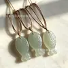 Pingente pequeno de peixe de Aventurina Natural, pingente de peixe com pele áspera de aventurina verde, enfeite de peixe gordinho cor de água clara, pingente de peixe gordo de jade