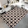 Tapete Nórdico Sala de Estar Luxo Leve Mesa de Centro Sofá Quarto Fácil de Cuidar Tapete Completo ao Lado da Cama Casa Sentido de Alto Padrão Tapete