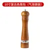 Juego de Molinillo de Pimienta Manual Madera Maciza Acrílico Molinillo de Pimienta Pimienta Negra Sal Marina Botella Molinillo Condimento
