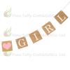 Banner de Layout para Baby Shower Accesorios para Sesión de Fotos Banderines de Letras para Boda Niño o Niña Papel Kraft Arte Latte