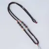 Los fabricantes suministran cadenas de suéter de collar para hombre y mujer, cordón tejido, collar de cuerda, cordón tejido a mano