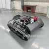 Cortacésped Inteligente con Orugas Controlado Remotamente para Césped y Jardines Municipales, Cortacésped con Orugas Todoterreno Controlado Remotamente