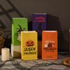 Bolsa de Doces de Halloween Bolso Plano de Couro de Vaca Bolsa de Presente Engraçada Criativa ins Bolsa de Presente para Biscoitos Saco de Papel de Halloween
