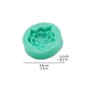 Forma de bolo DIY padrão de flor rosa pequena forma de silicone para virar açúcar forma de silicone líquido