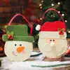 Bolsa de Regalo Navideño Bolsa de Manzana Bolsa de Regalo Navideño Cepillado Caramelo Decoración Suministros Anciano Muñeco de Nieve Ciervo Cordón