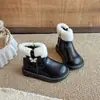 Botas de Cuero con Lazo de Mariposa para Niñas 2026 Otoño/Invierno Nuevas Botas de Princesa Cómodas con Suela Suave para Niños Pequeños/Grandes Botas Martin de Moda para Niños