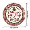 Saia de Árvore de Natal Transfronteiriça Novo Desenho Homem de Gengibre Impressão Digital Decorações de Natal Saia de Árvore Criativa Atacado