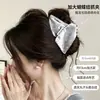 Pinza para el pelo de triángulo a cuadros estilo 2026 con un toque de alta gama, elegante accesorio para el cabello de mujer para la parte posterior de la cabeza, pasador simple y versátil