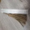 Colgante de pared decorativo europeo y americano con borla para el hogar, borla de cuerda de cáñamo con cuentas de madera, borla de cuerda de cáñamo hecha a mano, la longitud se puede ajustar