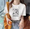 Camiseta de Manga Corta Versátil para Mujer Estilo Coreano y Japonés de Verano con Estampado Único de Dibujos Animados Lindos Diseño de Moda