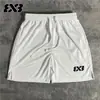 Pantalones Cortos 3V3 Transpirables de Secado Rápido para Baloncesto, Deportes, Correr, Fitness, Pantalones Cortos Prácticos Estilo Americano, de Longitud hasta la Rodilla, Pantalones de Tres Cuartos
