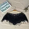 Nuevo Vestido Estilo Coreano Encaje Chal Pequeño Versátil Hueco Blusa de Mujer Verano Abrigo Pequeño Camisa de Manga Corta