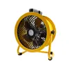 Ventilador axial de mano recargable, alimentado por batería de litio, con iluminación LED, equipo portátil de suministro de aire industrial, ventilación y extracción