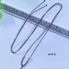 Cordón para collar de joyería fina, hilo delicado, cordón para colgante de Buda Guanyin de jade Hetian, cadena para clavícula, cordón con forma de calabaza, cordón para colgante de estilo simple