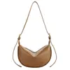 Bolso Casual de Hombro Único con Textura de Cuero Suave Estilo Coreano de Nicho para Mujer, Moda de Alta Gama Versátil, Bolso Cruzado Casual Tipo Dumpling