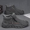 Moda Versátil 2025 Zapatos para Hombre Otoño e Invierno Nuevos Zapatos Deportivos Casuales de Caña Alta Tendencia Zapatos de Protección Laboral para Hombre Tendencia
