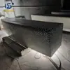 Banco longo de concreto translúcido com efeito de céu estrelado, assentos iluminados para paisagens noturnas de ruas comerciais, banco de paisagismo de cimento translúcido